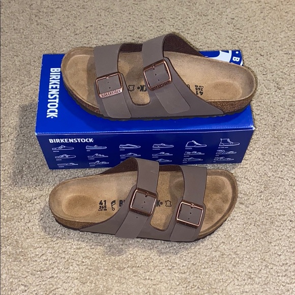 Birkenstock Shoes - Birkenstock Arizona Mocca Birko-Flor Size 10
